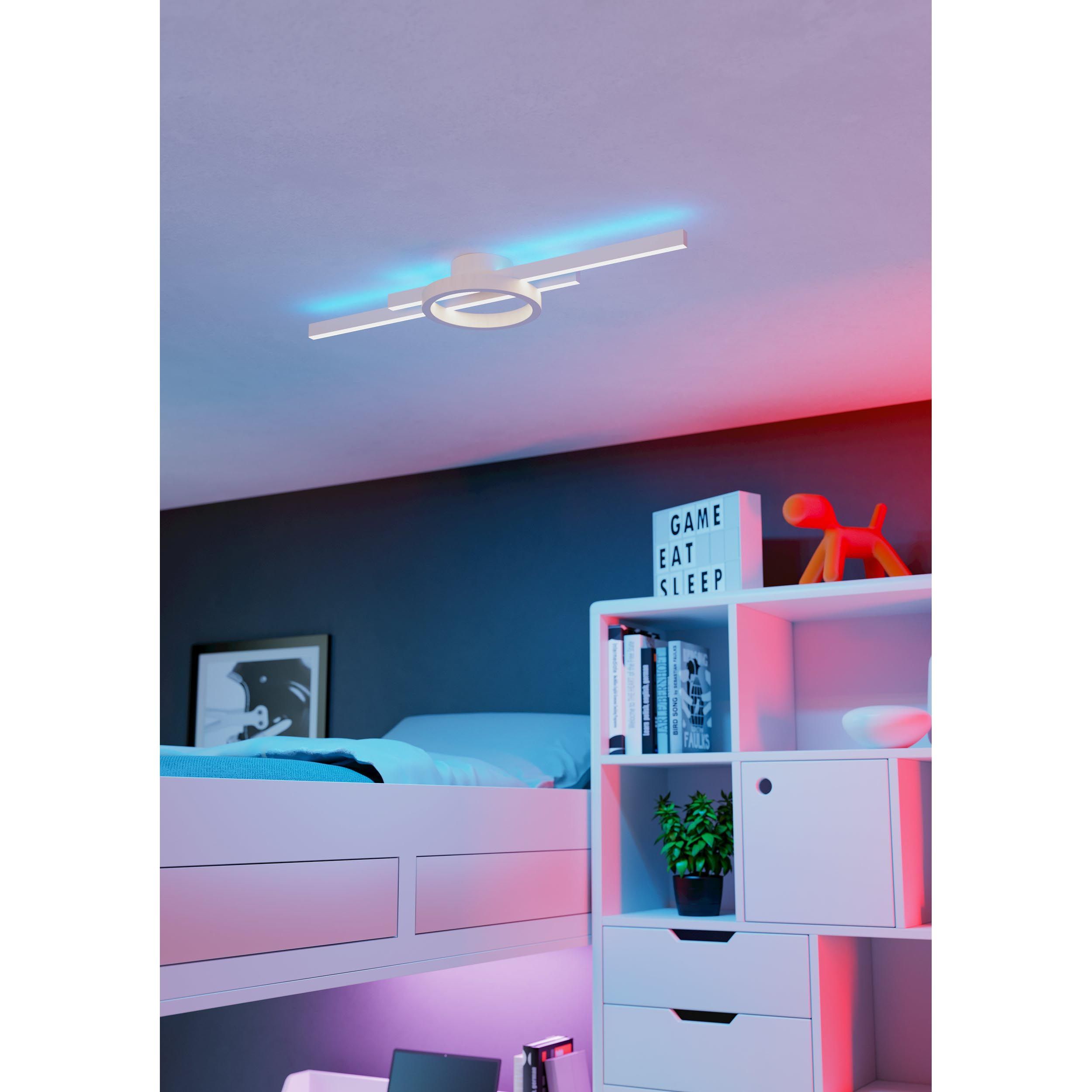 Plafonnier en métal blanc AMANDOLO LED INT 1X23,5W