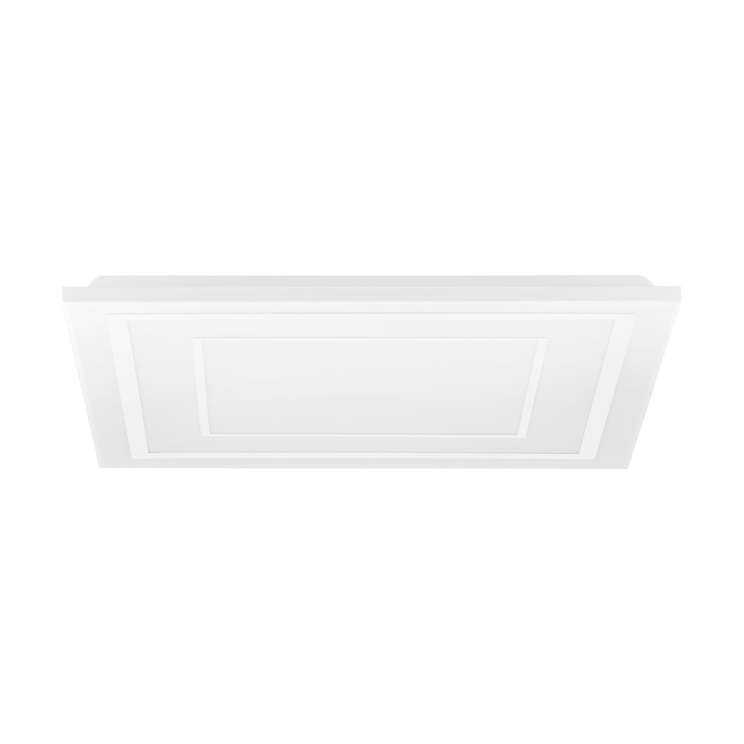 Plafonnier en plastique et métal blanc ALBARCA LED INT 1X18W