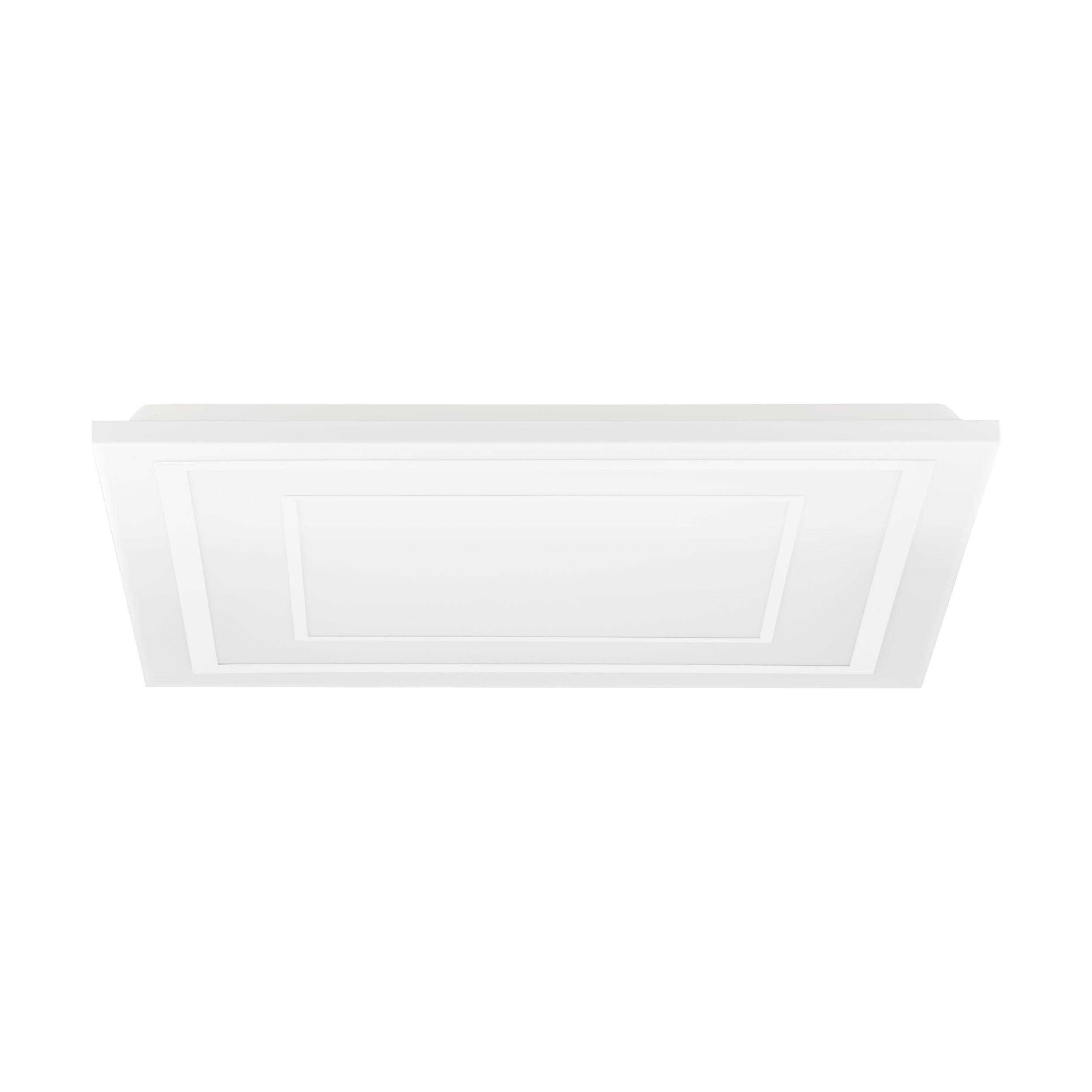 Plafonnier en plastique et métal blanc ALBARCA LED INT 1X29W