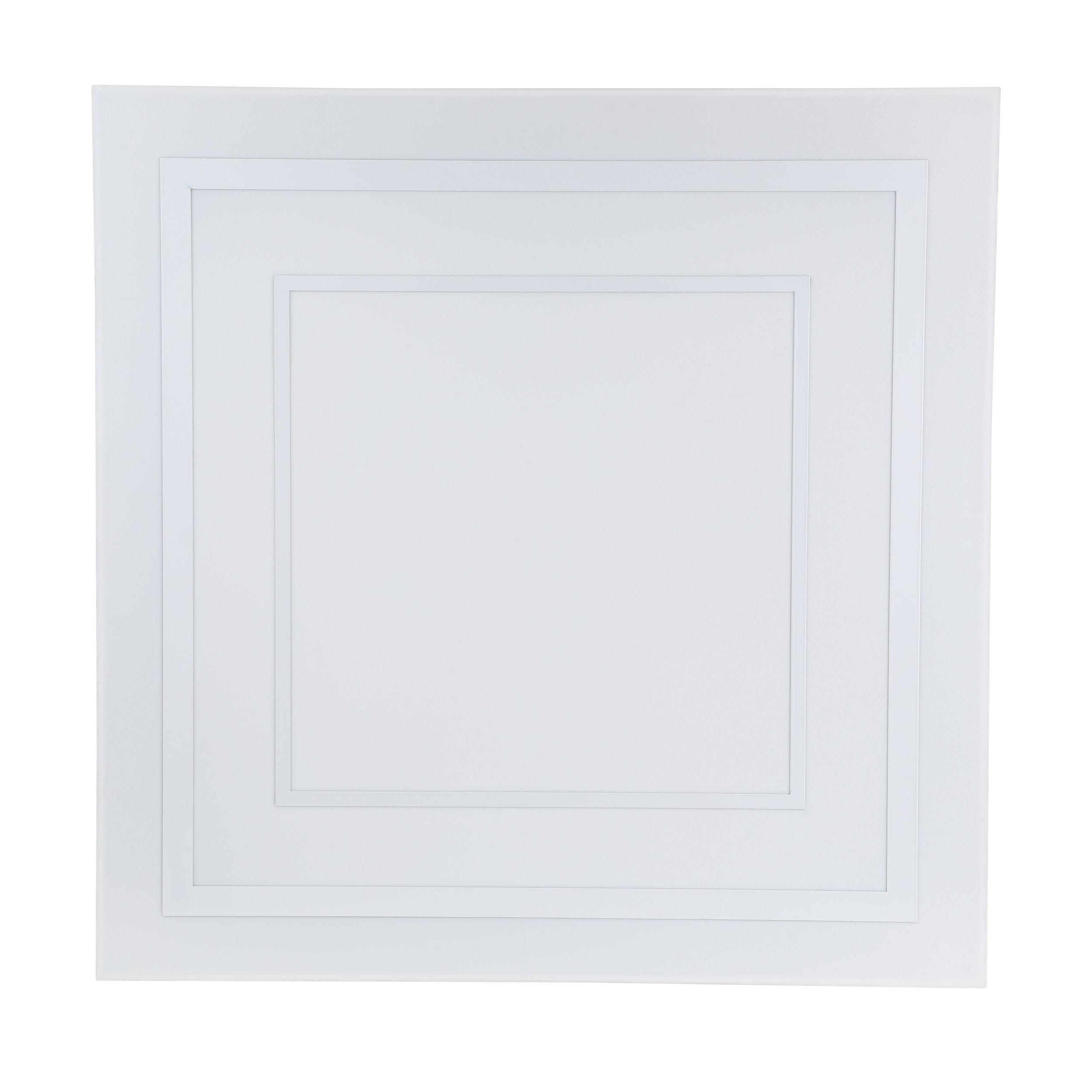 Plafonnier en plastique et métal blanc ALBARCA LED INT 1X29W