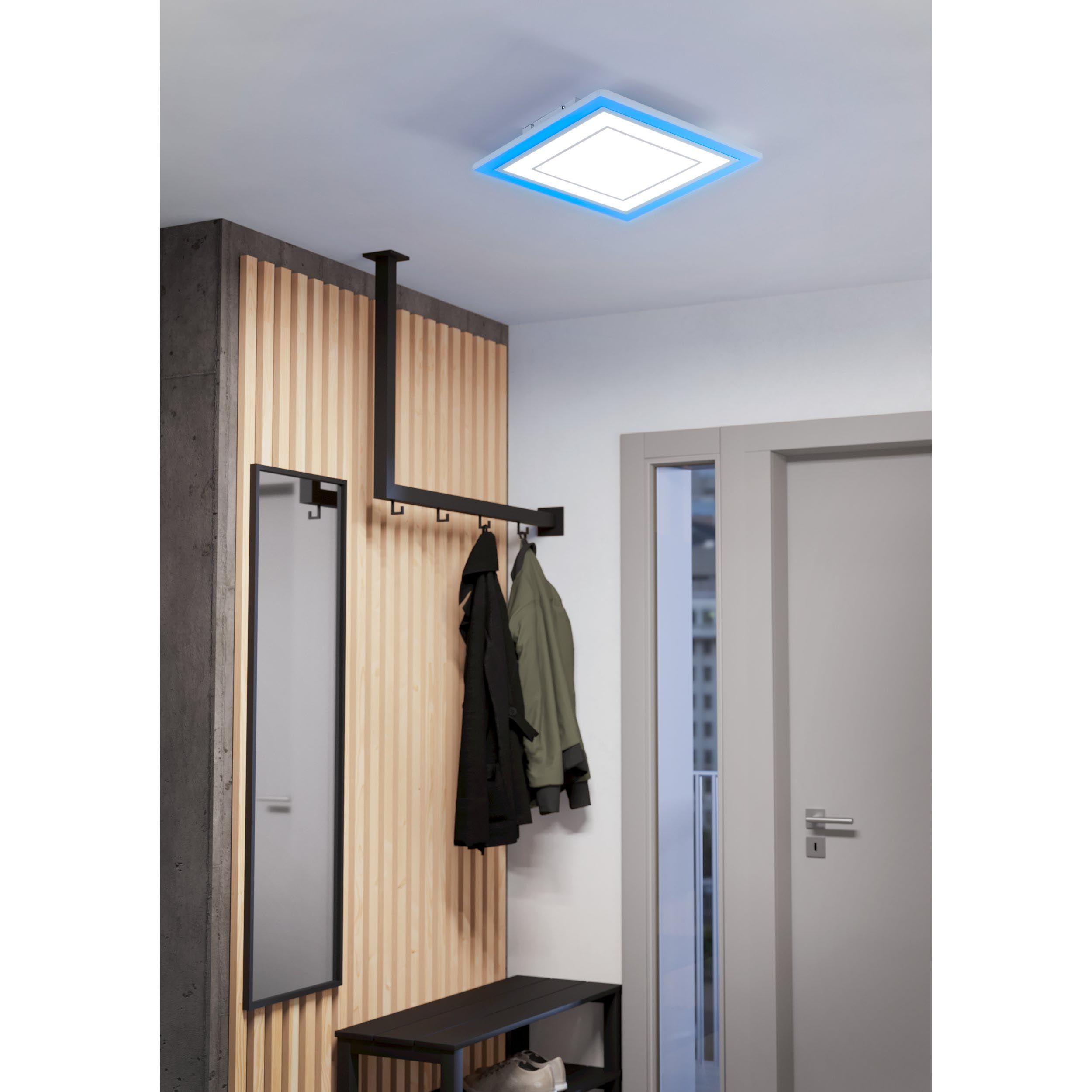 Plafonnier en plastique et métal blanc ALBARCA LED INT 1X29W