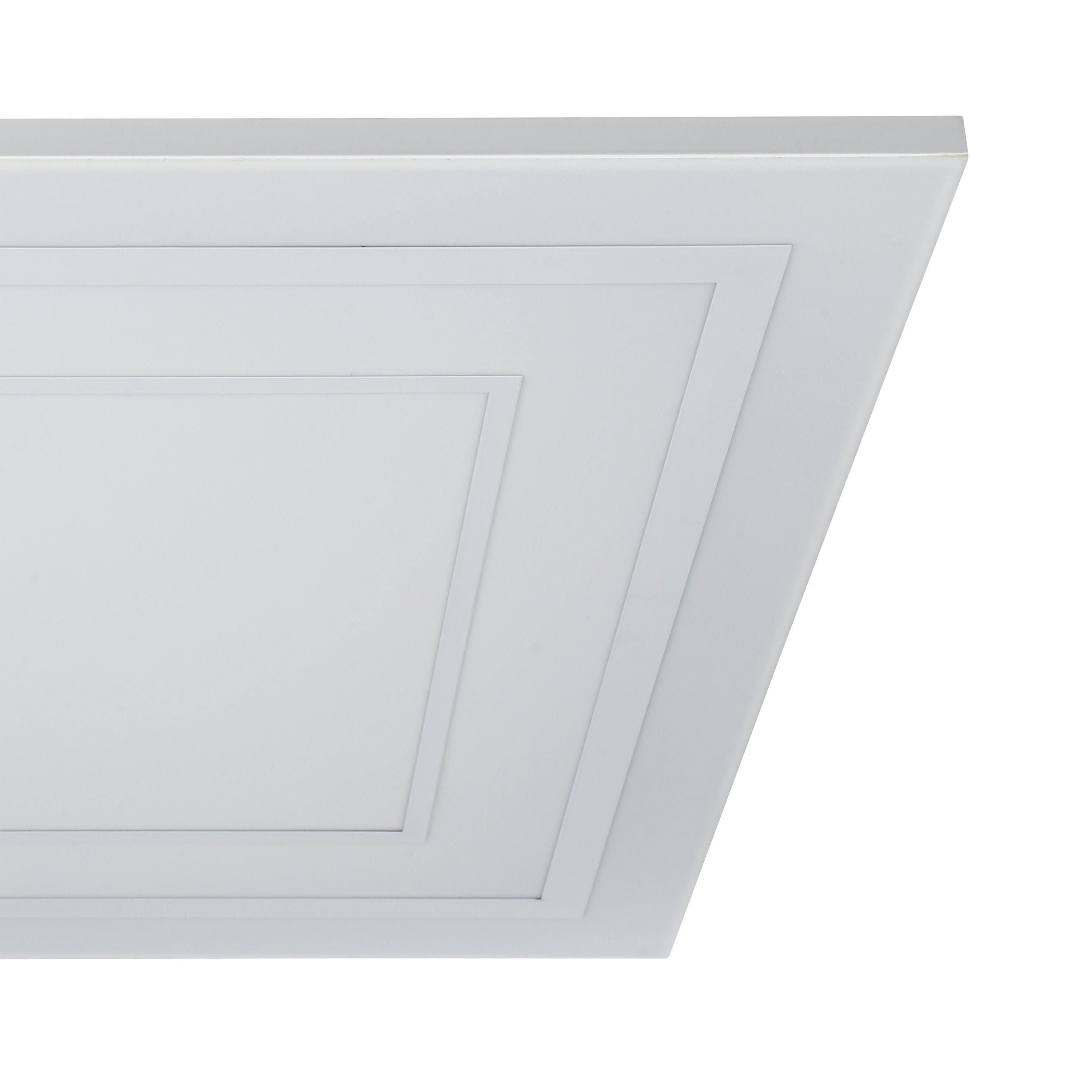 Plafonnier en plastique et métal blanc ALBARCA LED INT 1X29W