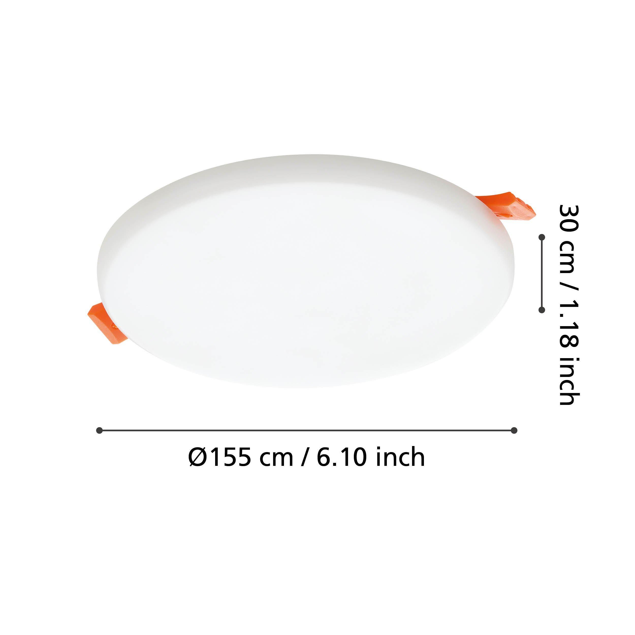 Plafonnier plastique blanc RAPITA D15CM LED INT 4X11,5W