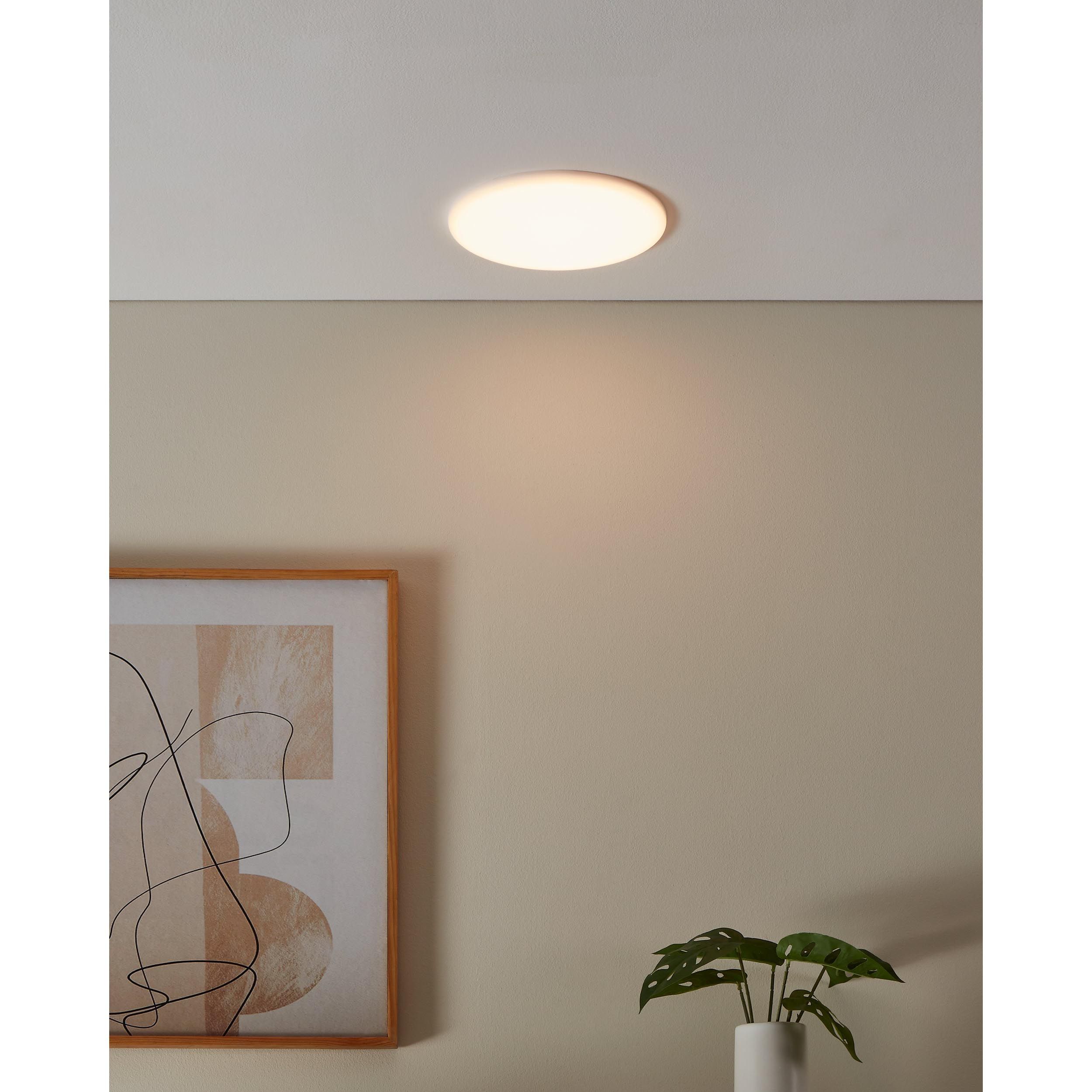 Lustre et plafonnier extérieur plastique blanc RAPITA LED INT 1X18W