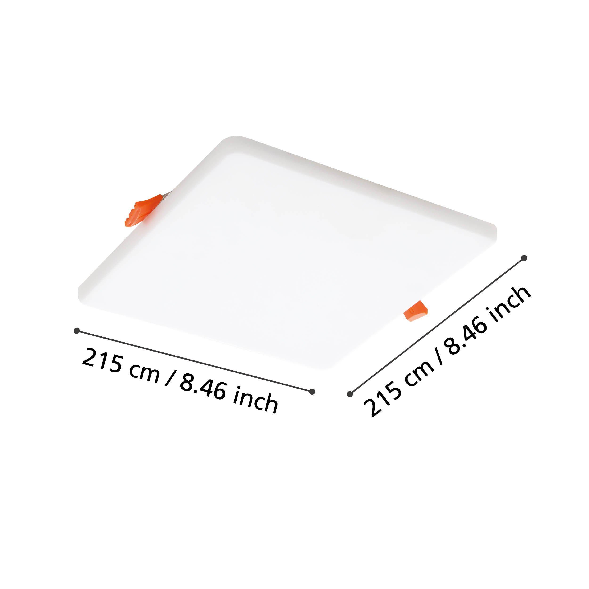 Plafonnier en plastique blanc RAPITA L21,5CM LED INT 10X18W