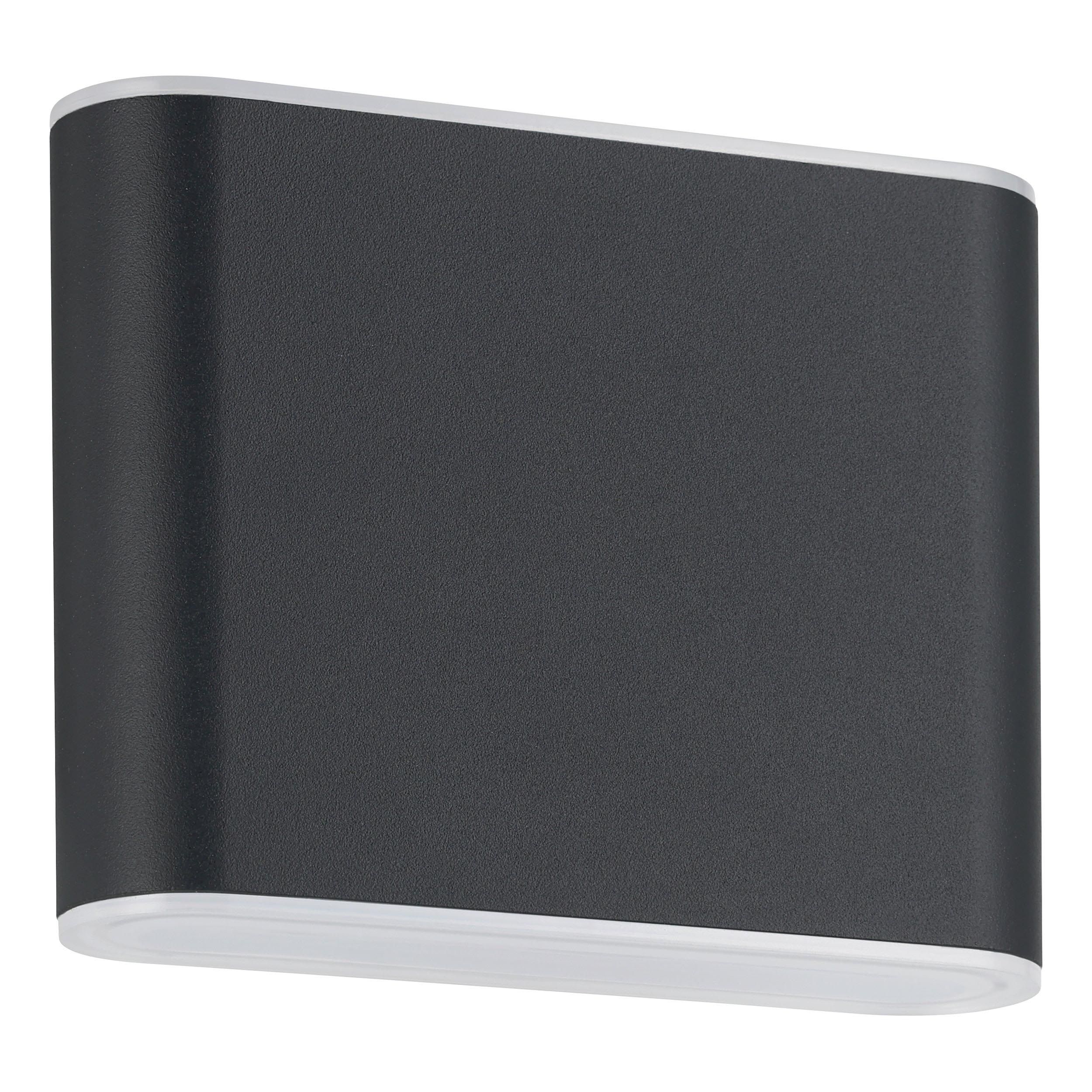 Applique extérieure métal anthracite GRUTTI LED INT 2X2,9W