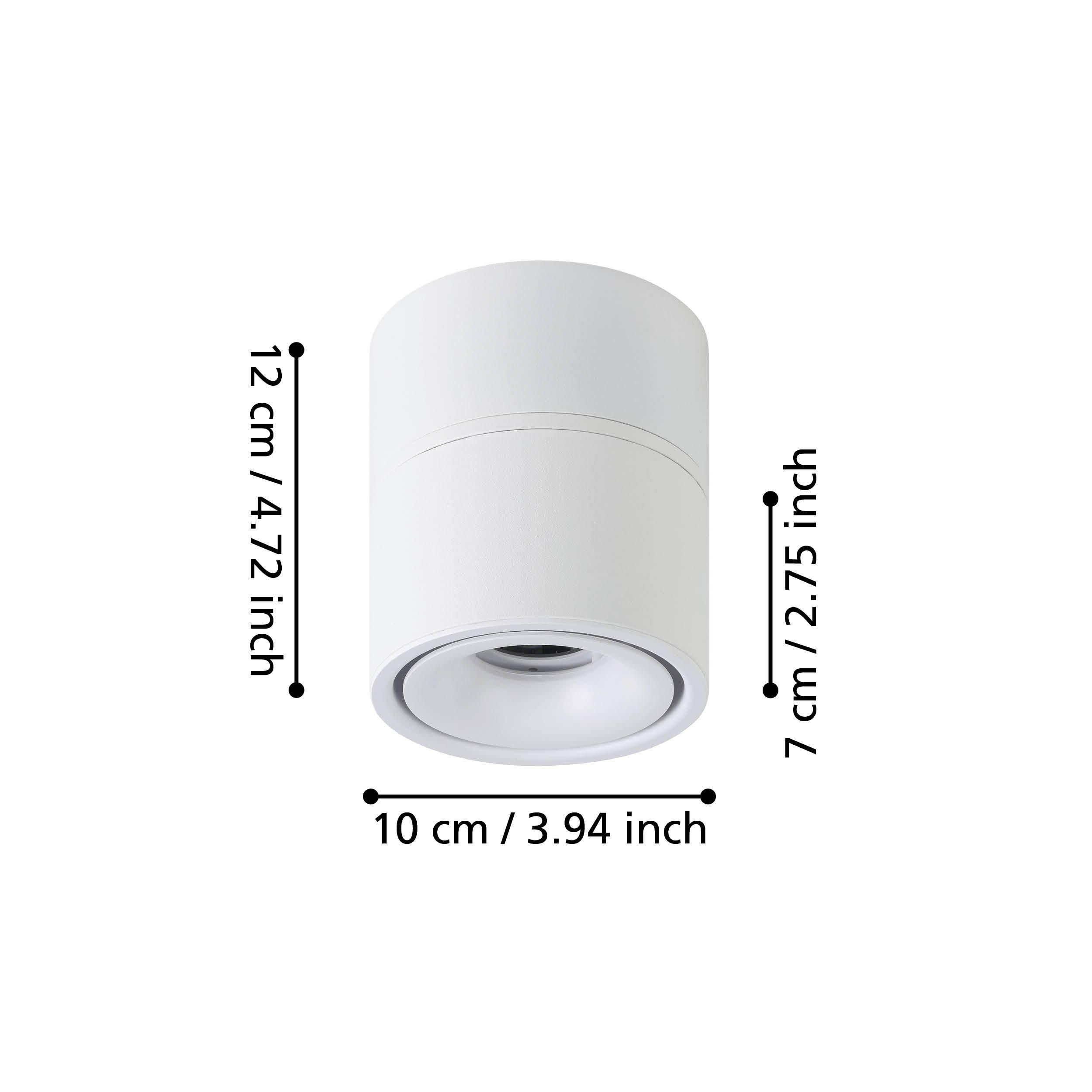 Spot de plafond réglette/plaf métal blanc BOHOYO LED INT 1X8W