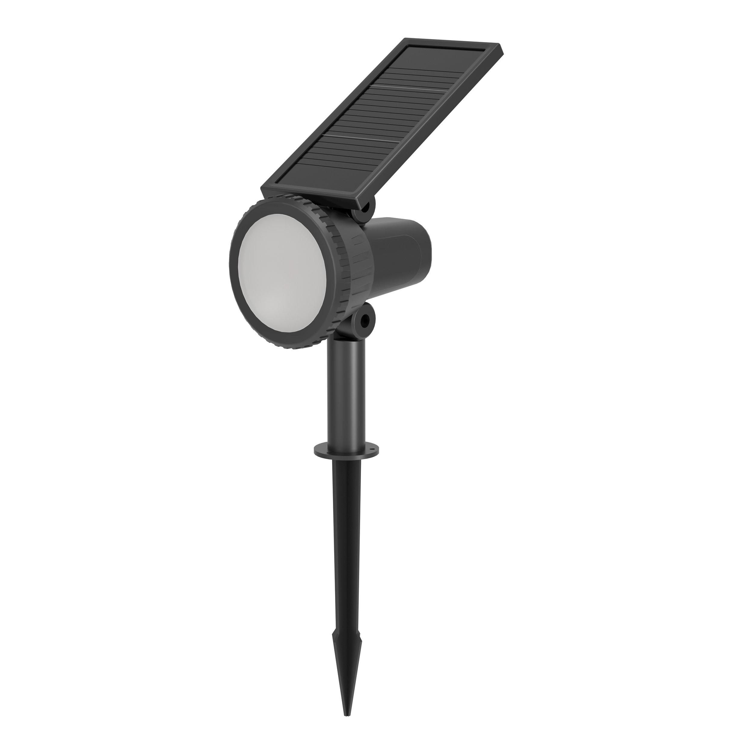 Luminaire à piquer extérieur plastique noir SAMBUCO LED INT 3X3W