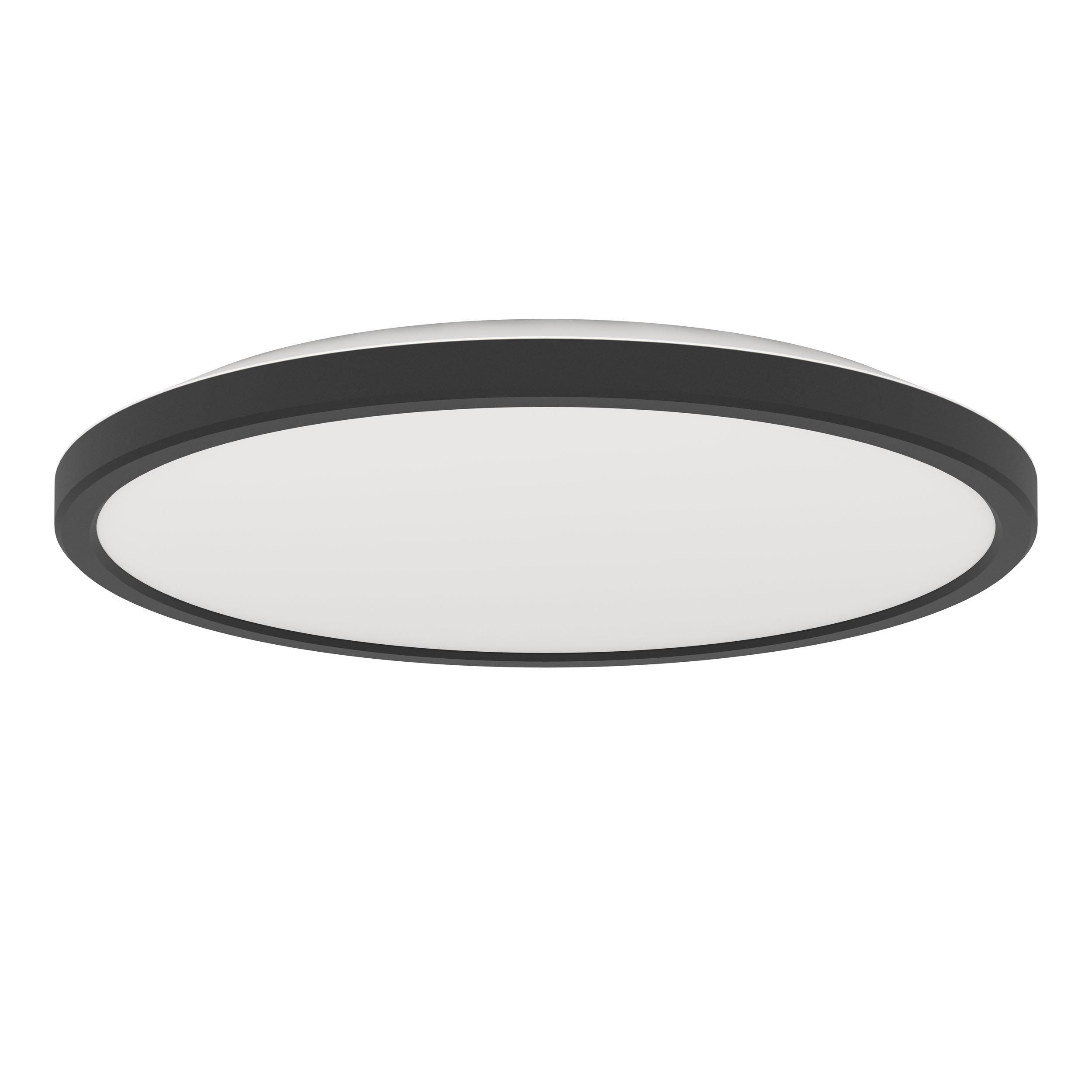 Plafonnier plastique noir ROVITO LED INT 1X13,9W