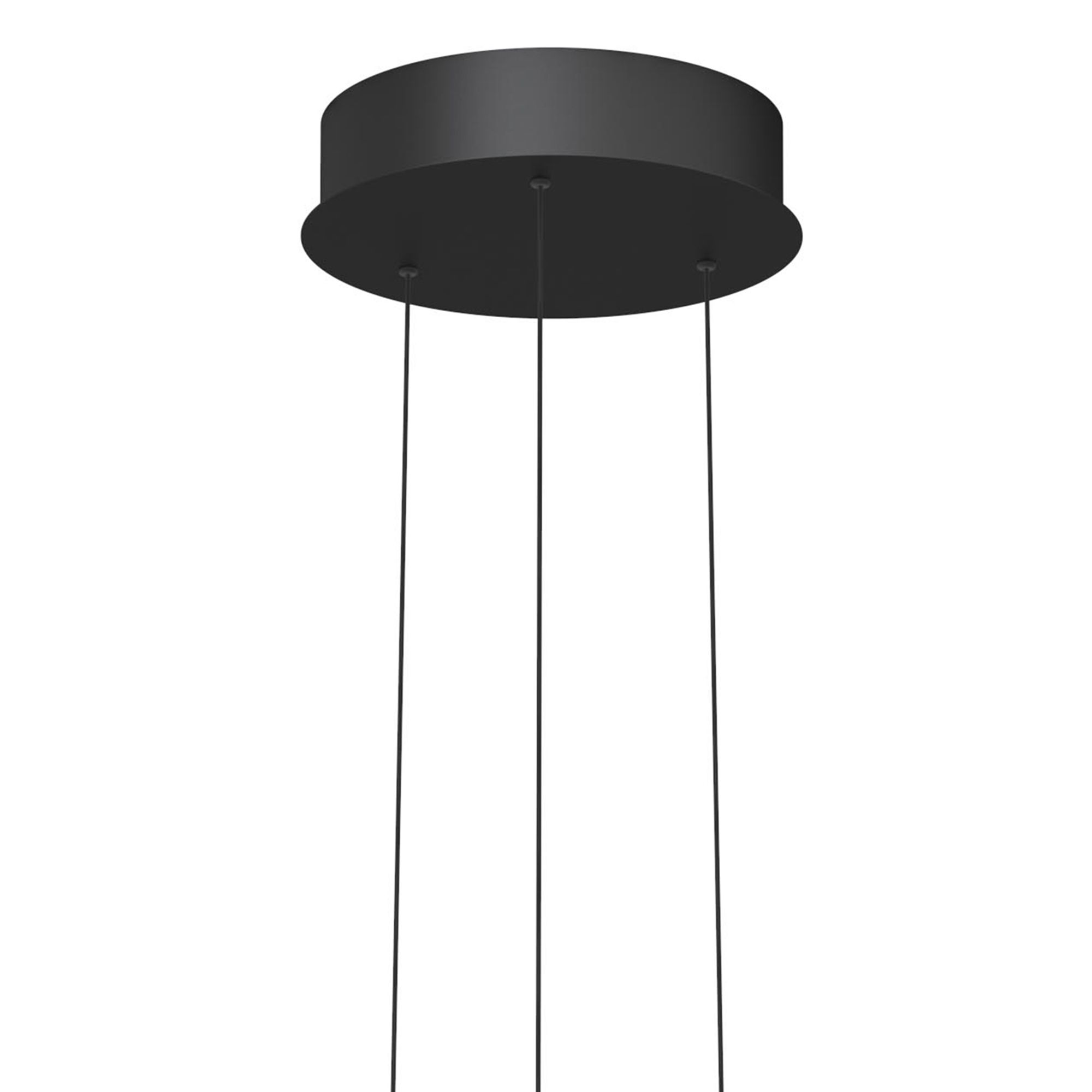 Suspension LED dimmable système monte et baisse LINDAOLA noir Ø83cm