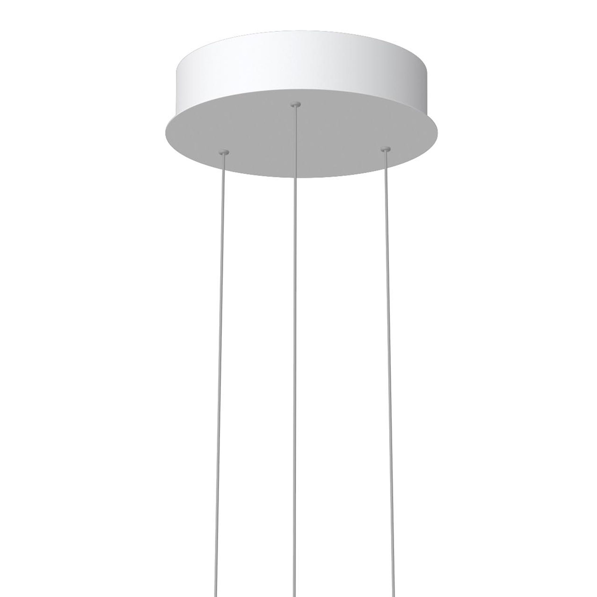 Suspension LED dimmable système monte et baisse LINDAOLA blanc Ø83cm