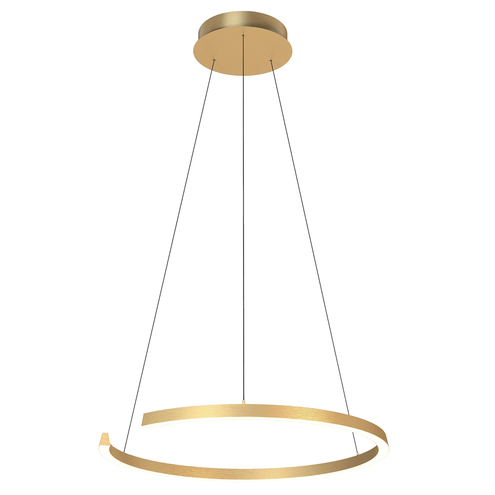 Suspension LED dimmable CEGLIE doré Ø80cm