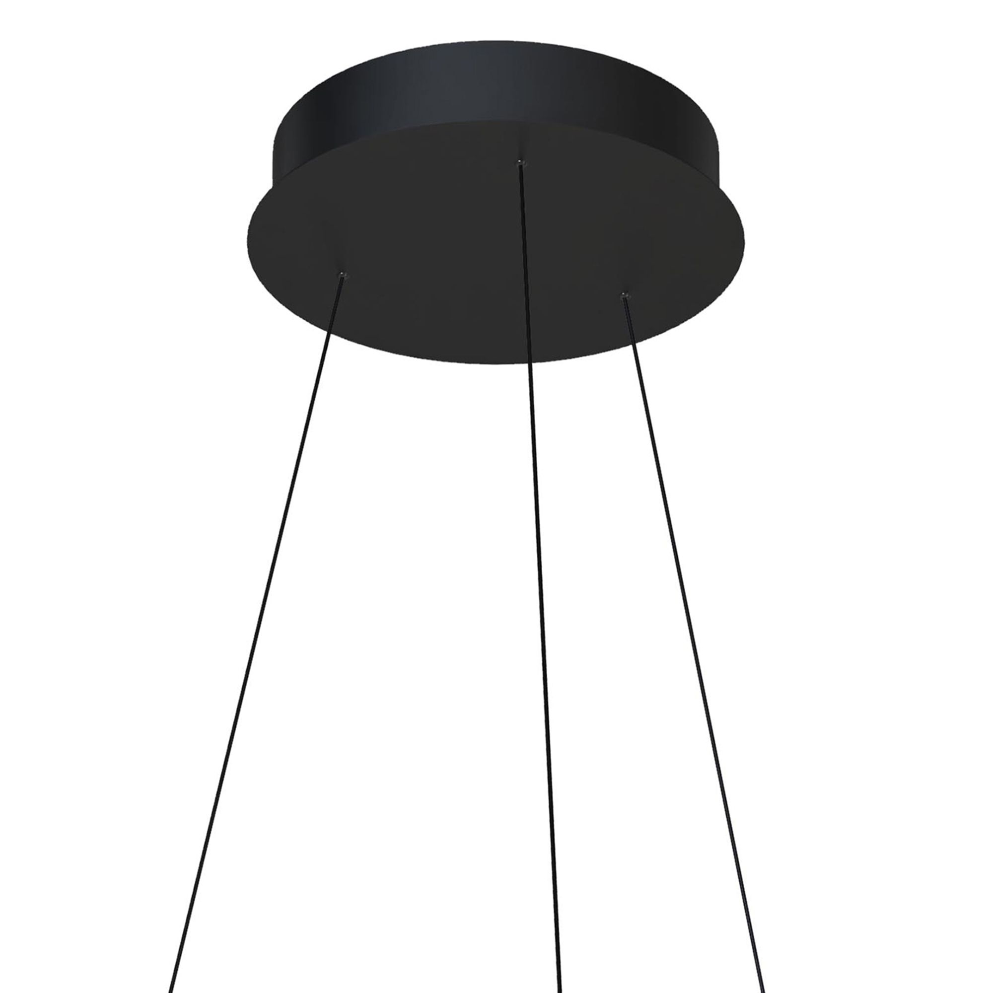 Suspension LED dimmable CEGLIE noir Ø80cm