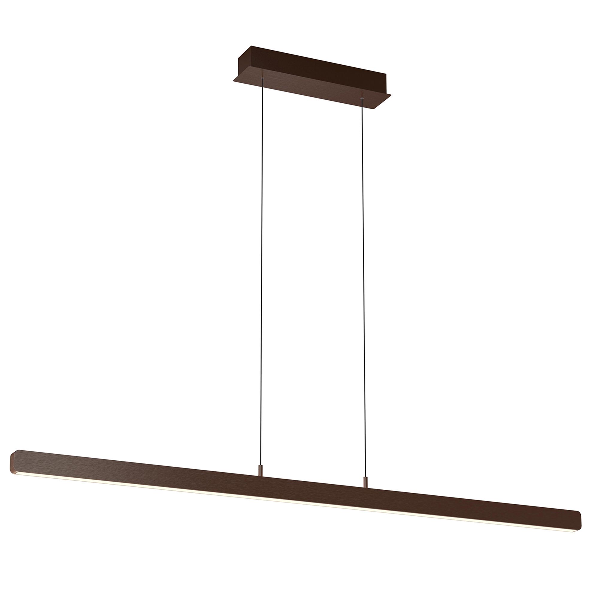 Suspension LED dimmable CUGNOLI marron  L150cm