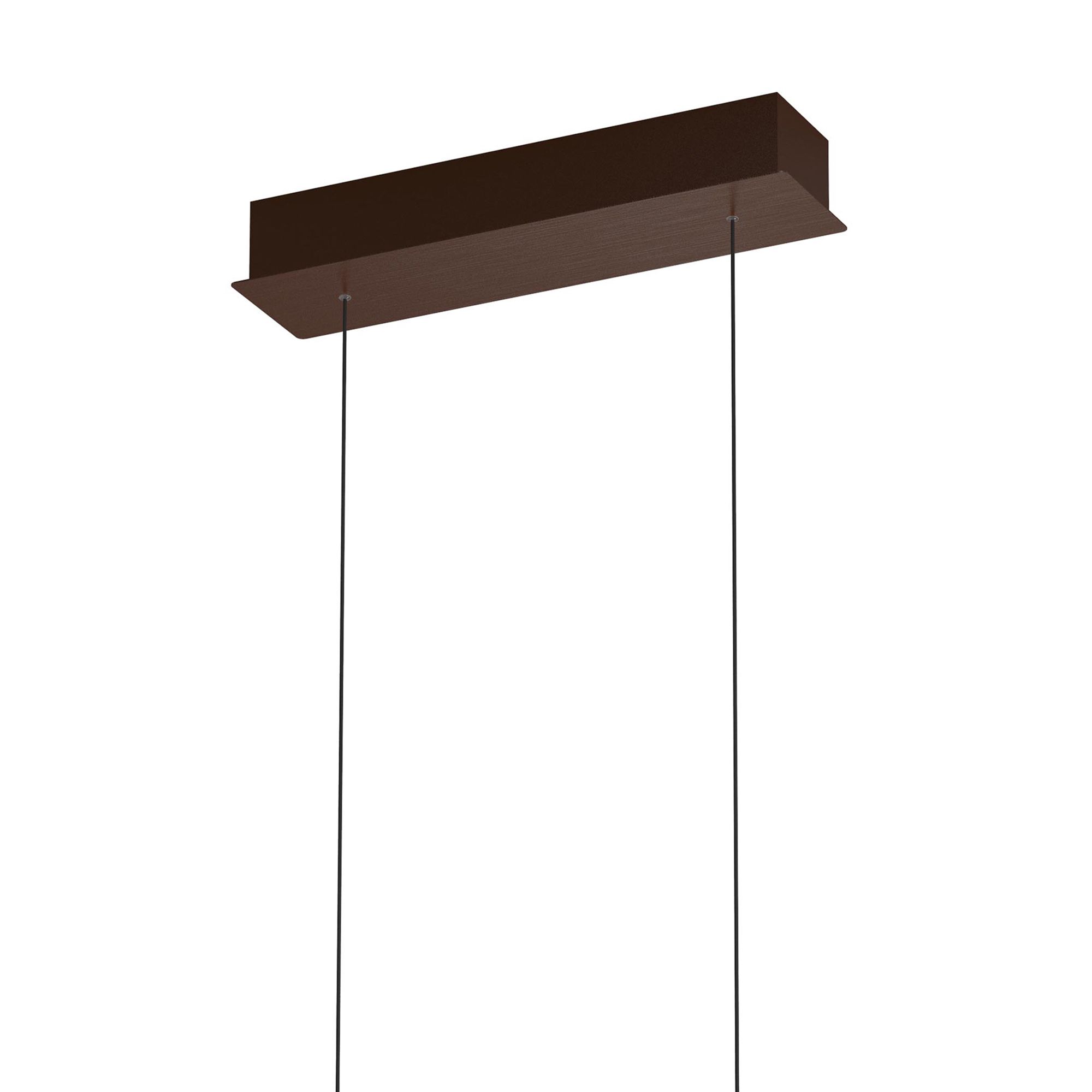 Suspension LED dimmable CUGNOLI marron  L150cm