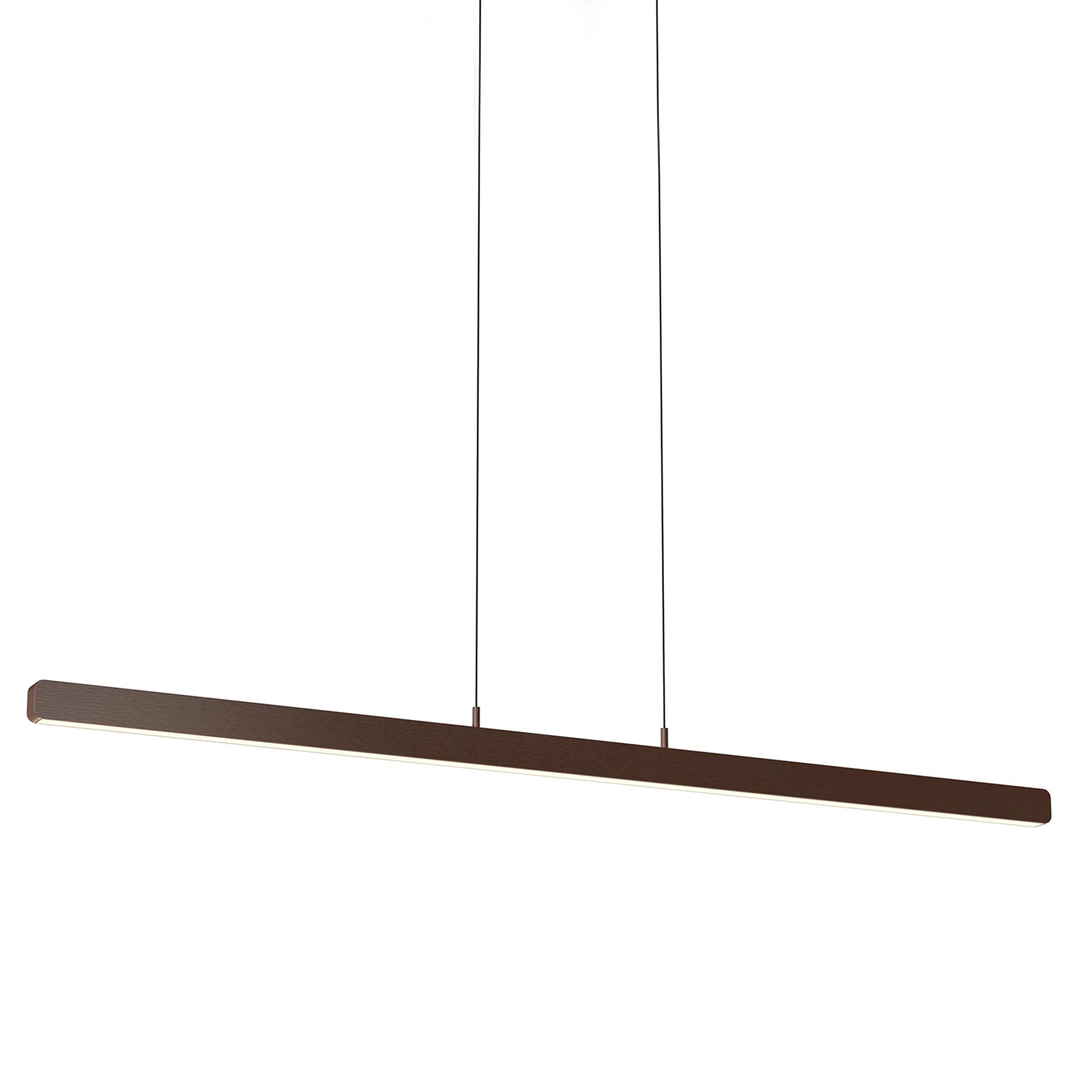 Suspension LED dimmable CUGNOLI marron  L150cm