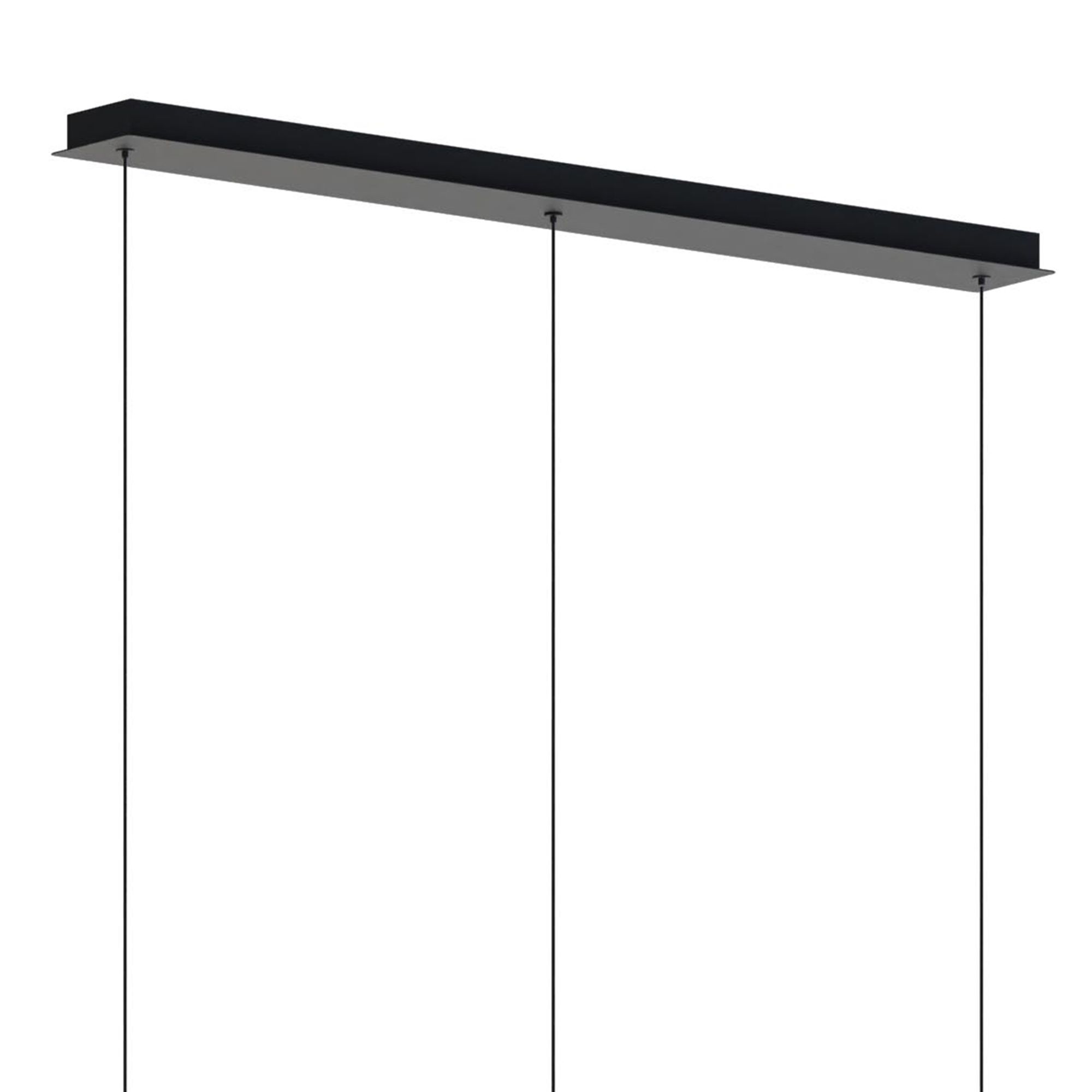 Suspension LED dimmable CUPPICCIA noir L110cm