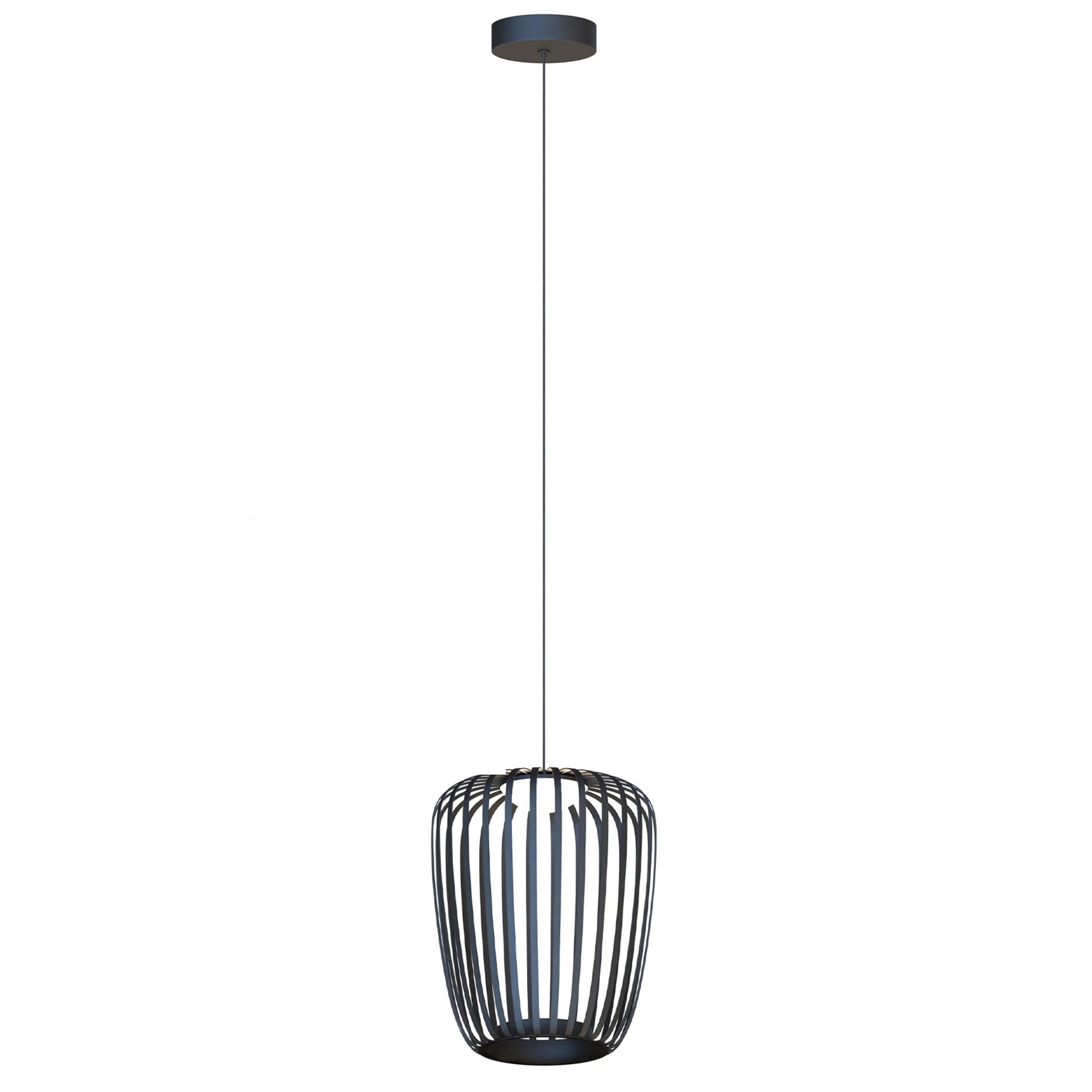 Suspension LED dimmable CUPPICCIA noir Ø26cm