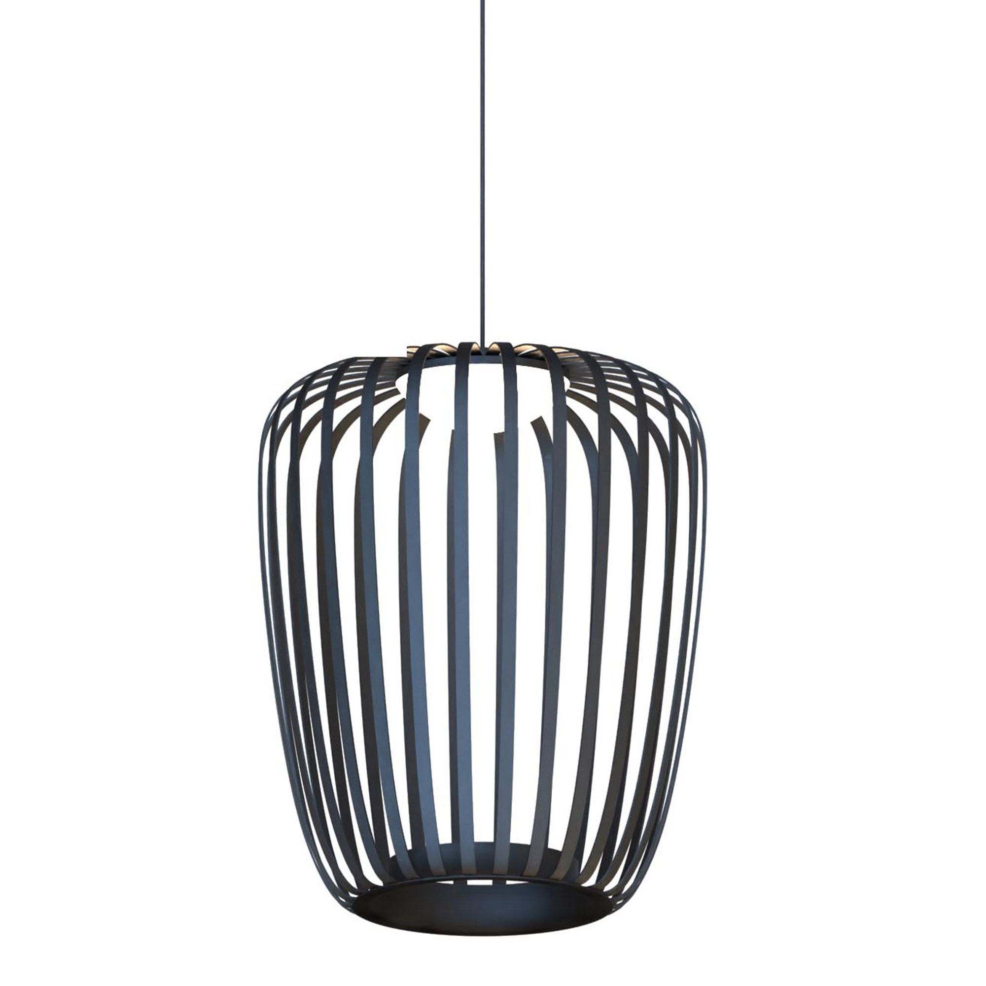 Suspension LED dimmable CUPPICCIA noir Ø26cm