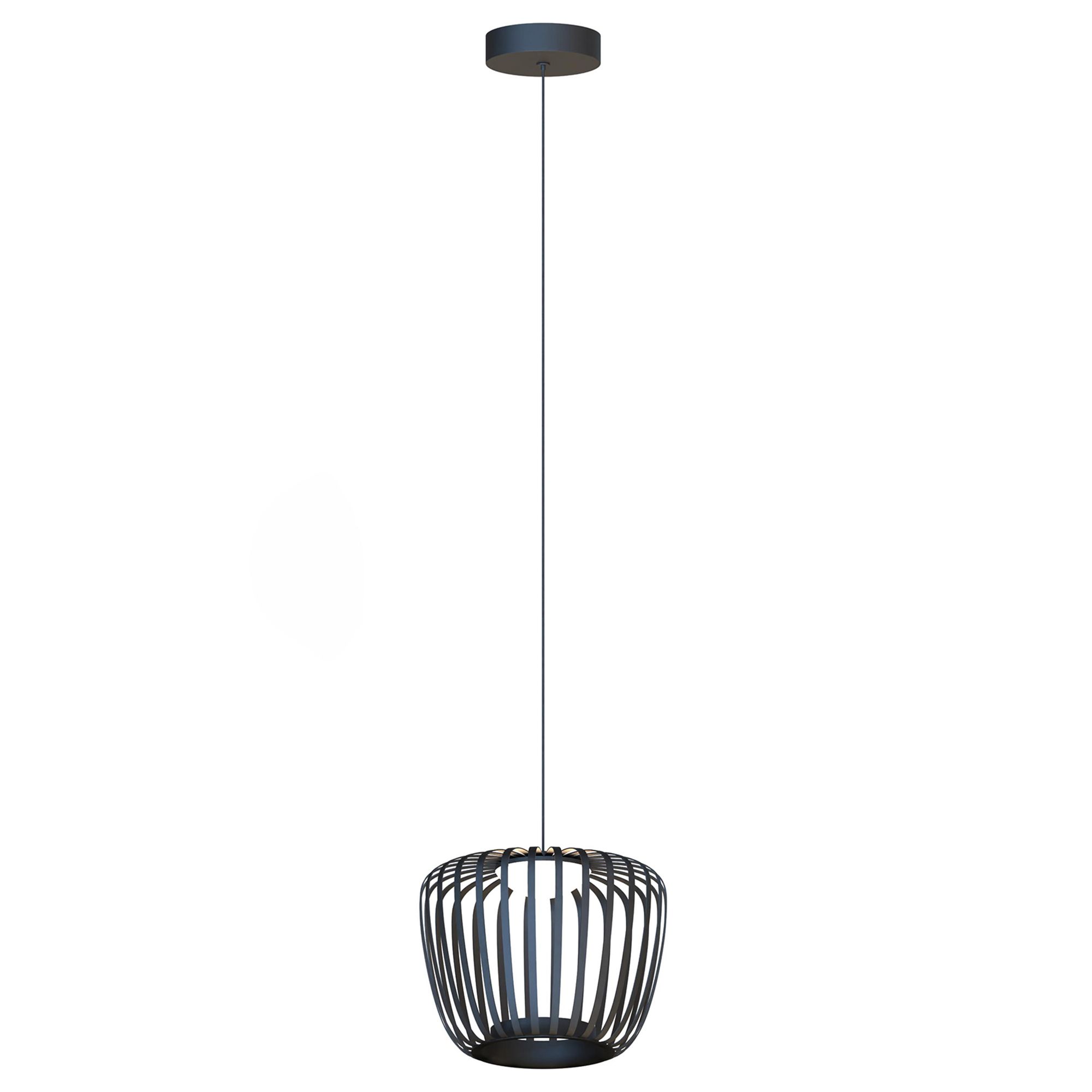 Suspension LED CUPPICCIA Métal noir 26cm