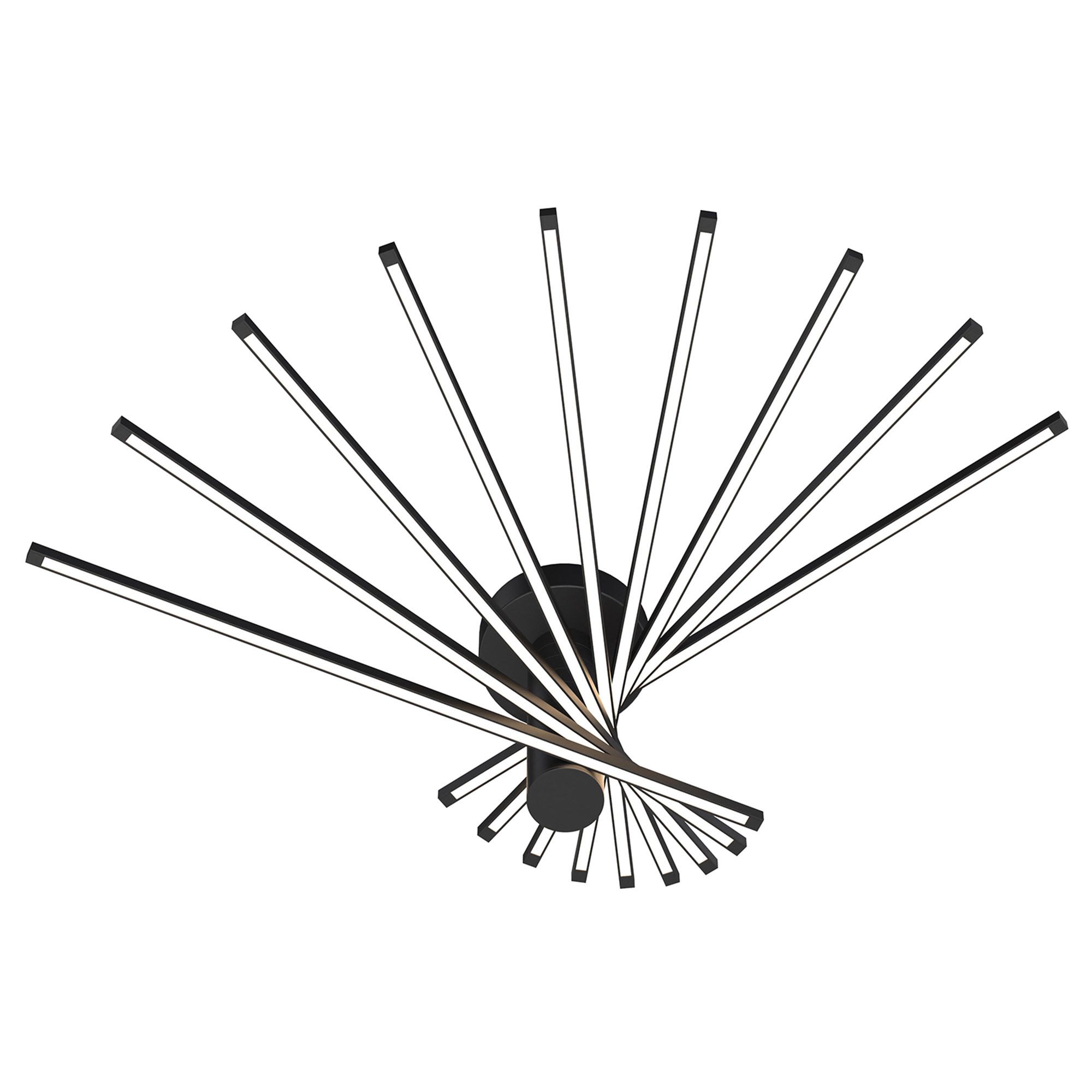 Applique LED dimmable STAR noir/argenté dimmable HT24cm