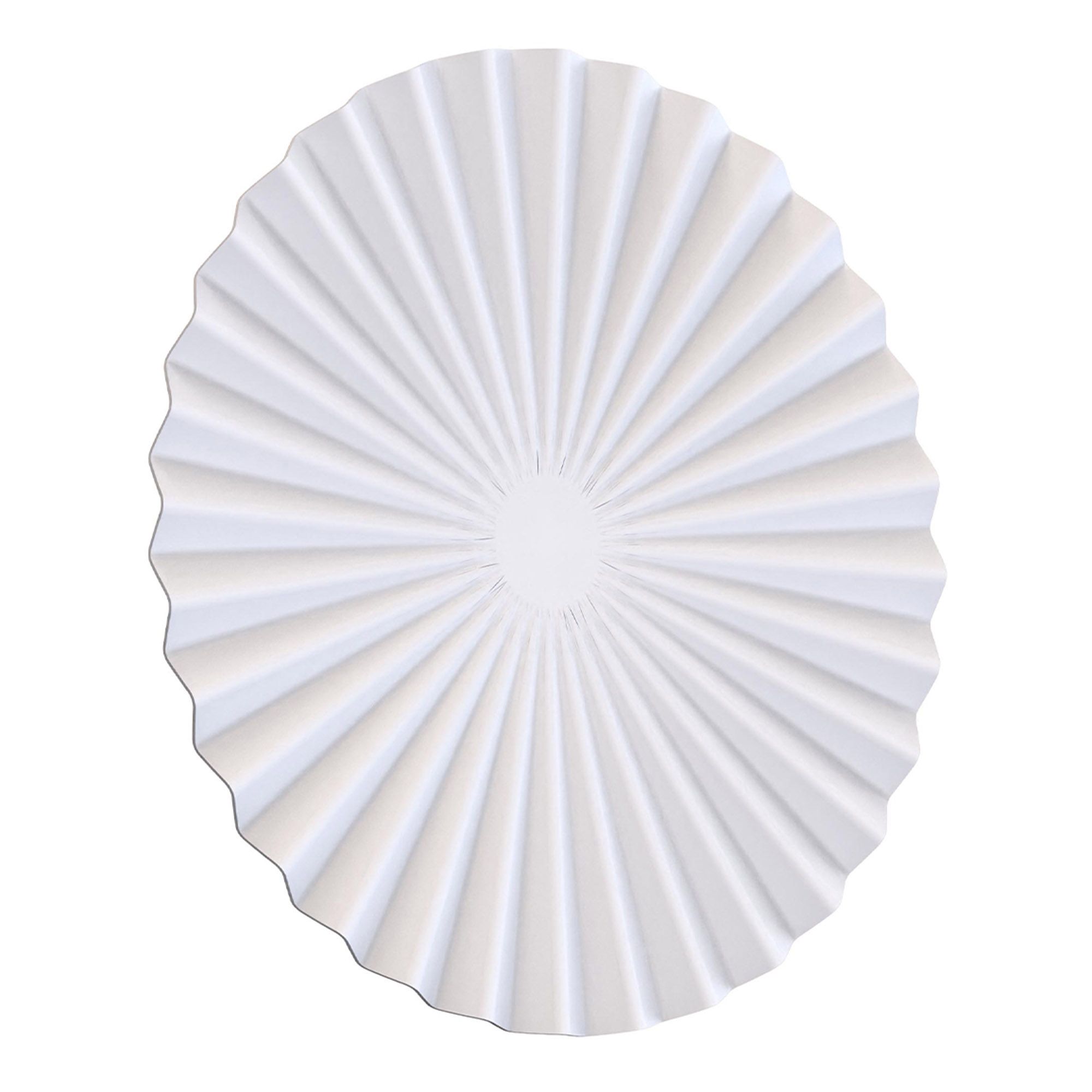 Applique en métal plissé blanc FOLD led intégrée 7W 1088 lumens 3000K.