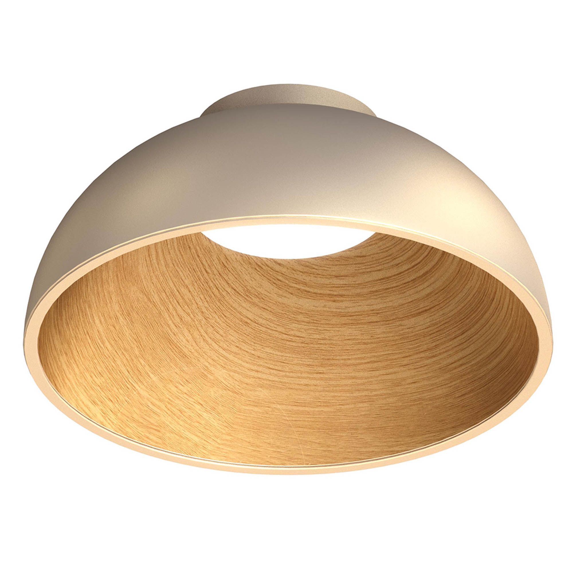 Plafonnier LED dimmable TABLADILLO doré/bois  Ø50cm