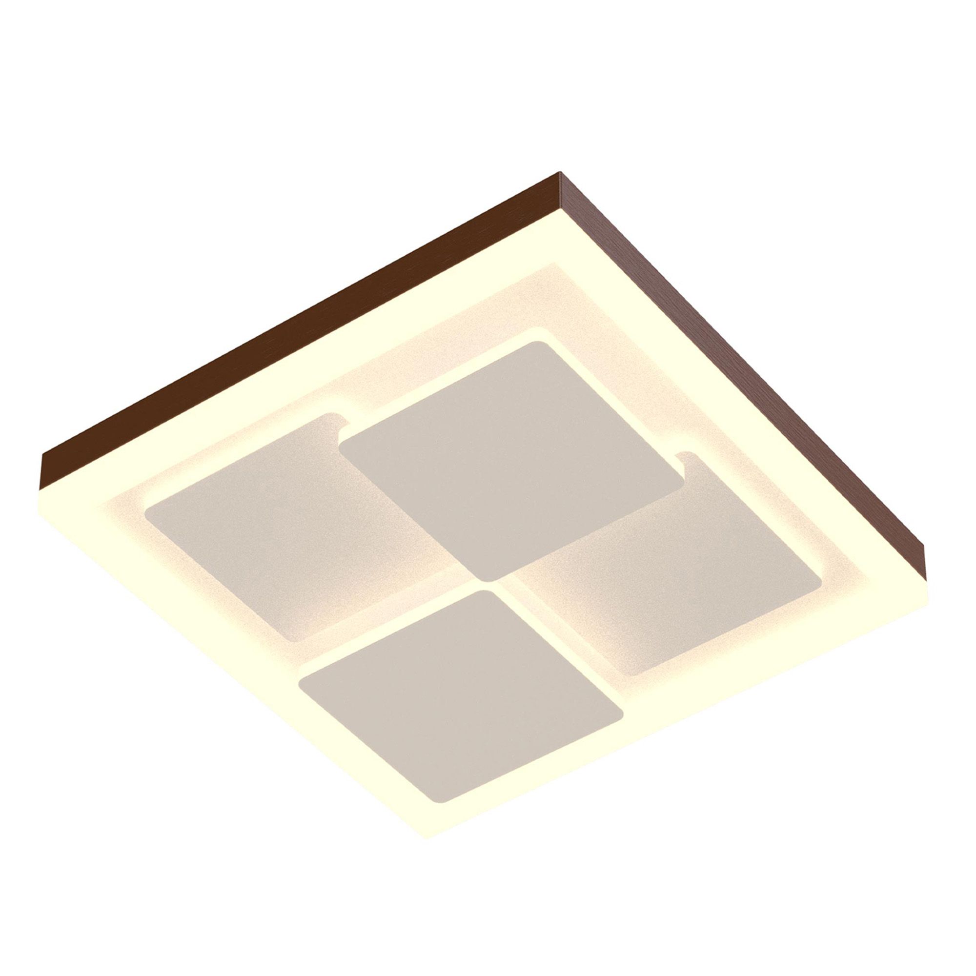 Plafonnier LED dimmable CEIL blanc/noir 30X30cm