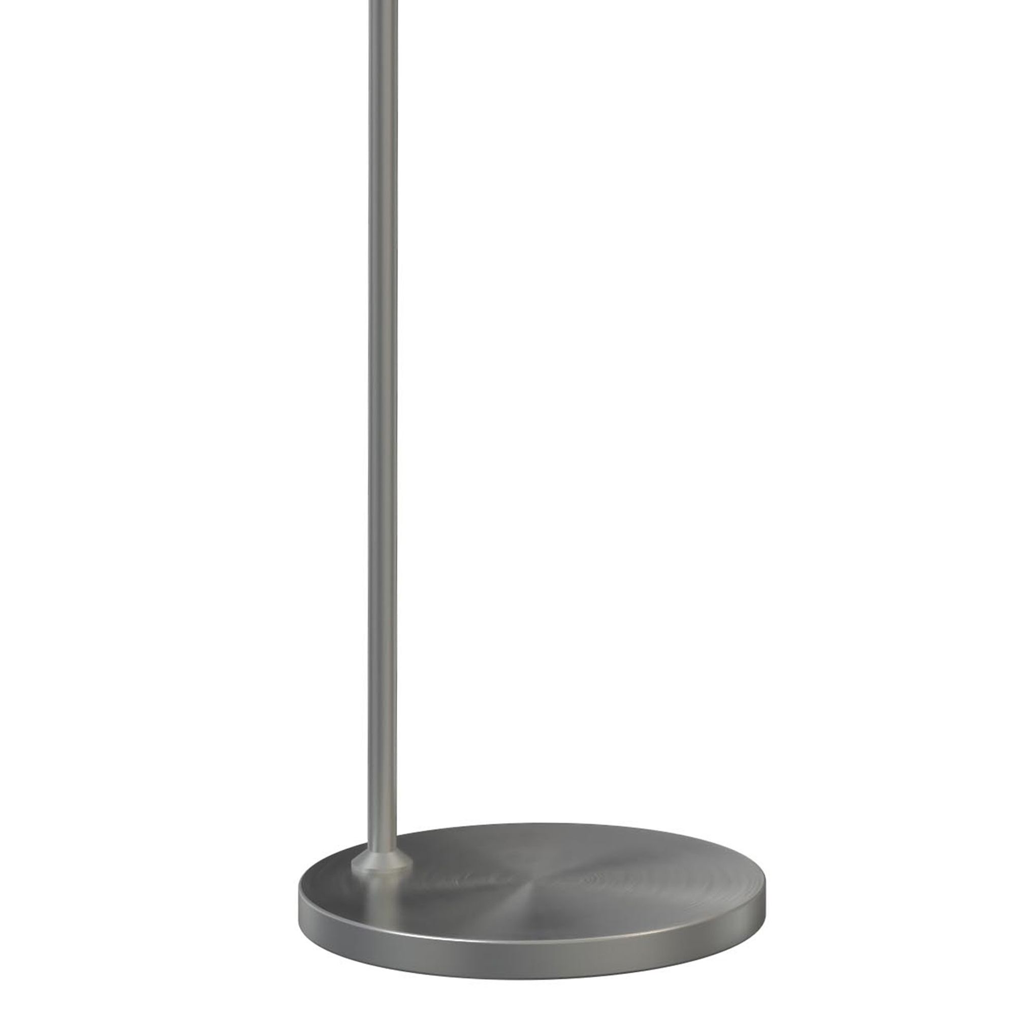 Pied de lampadaire E27 SATIN NICKEL en Métal HT200cm