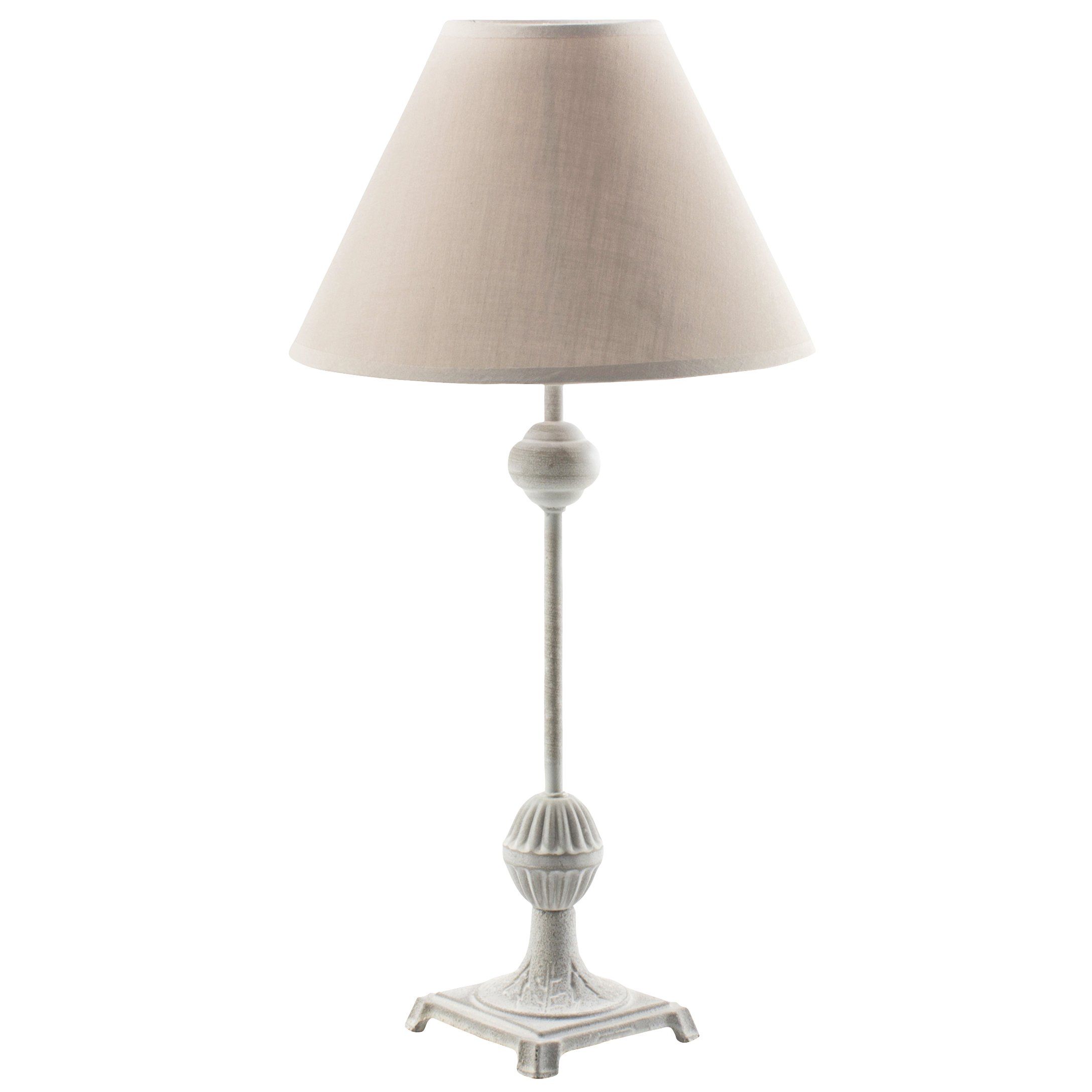 Lampe de table ROSABELLE taupe en métal